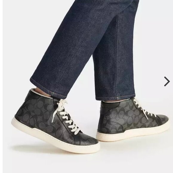 COACH CLIP HIGH TOP SNEAKERS - Picture 1 of 9